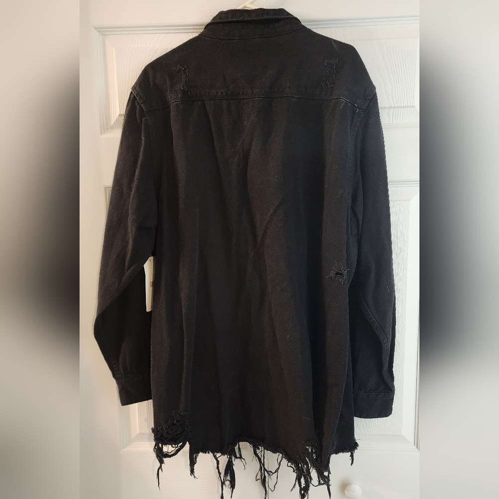 Fashion Nova Black Button Down Shirt - Picture 5 of 7